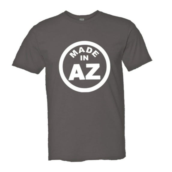 PleaseMeTees™ Mens from Born Made in Arizona AZ Logo Label Tag HQ Tee