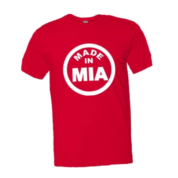 PleaseMeTees™ Mens from Born Made in Miami FL Florida Logo Label HQ Tee