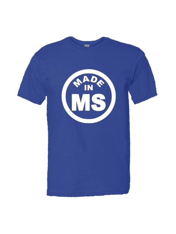 ™ Mens from Born Made in Mississippi MS Logo Label HQ Tee