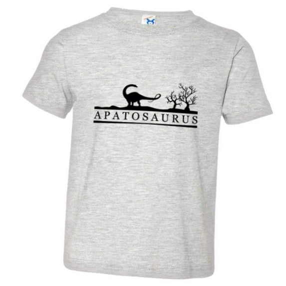 PleaseMeTees™ Toddler Apatosaurus Educational Dinosaur Sketch HQ Tee