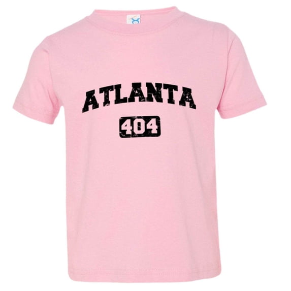 PleaseMeTees™ Toddler Atlanta 404 Area Code Distressed HQ Tee