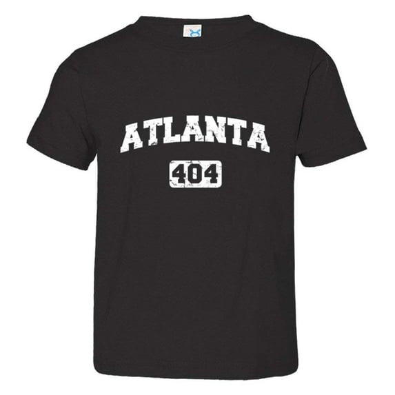 PleaseMeTees™ Toddler Atlanta 404 Area Code Distressed HQ Tee