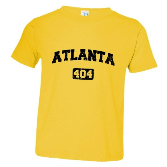 PleaseMeTees™ Toddler Atlanta 404 Area Code Distressed HQ Tee