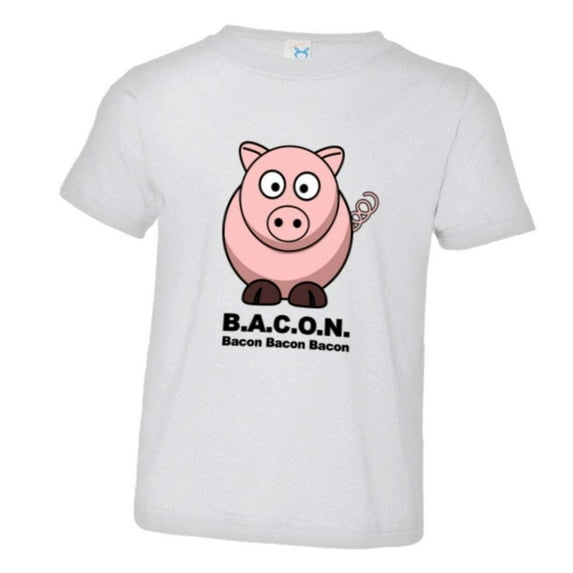 PleaseMeTees™ Toddler Bacon Bacon Pig I Love Pork Meat HQ Tee