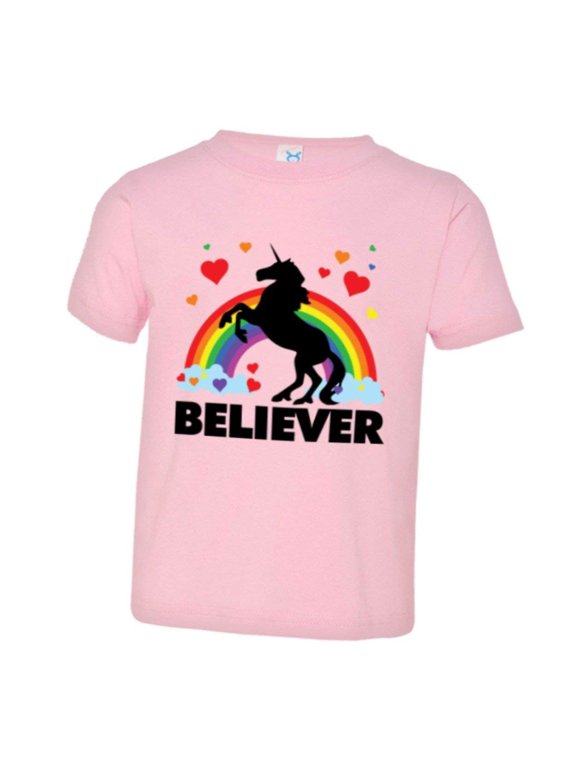 ™ Toddler Believer Unicorn Rainbow I Believe Brony HQ Tee