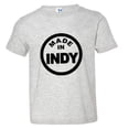 thumbnail image 1 of PleaseMeTees™ Toddler Born Made Indianapolis Indiana Logo Label HQ Tee, 1 of 1