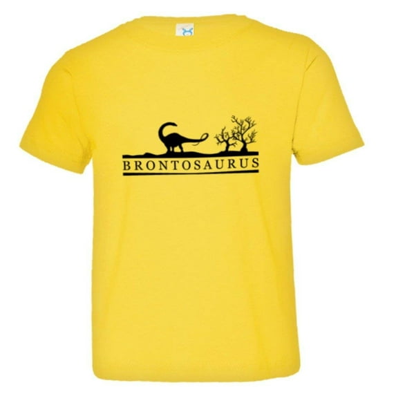 PleaseMeTees™ Toddler Brontosaurus Educational Dinosaur Jurassic HQ Tee