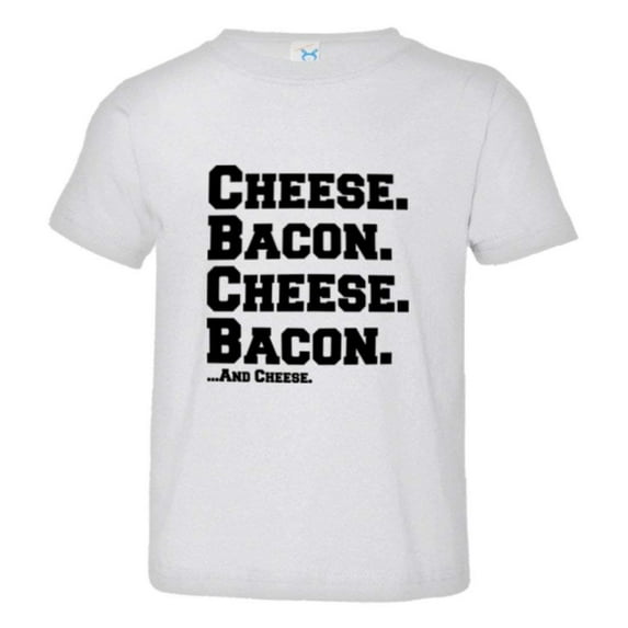 PleaseMeTees™ Toddler Cheese and Bacon Grease I Love Pizza HQ Tee