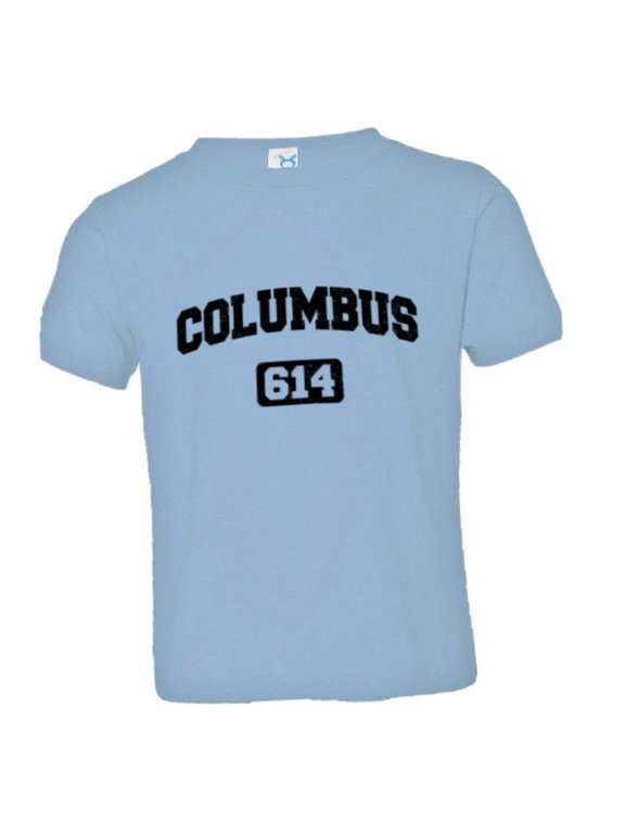 ™ Toddler Columbus 614 CBUS Area Code Distressed HQ Tee