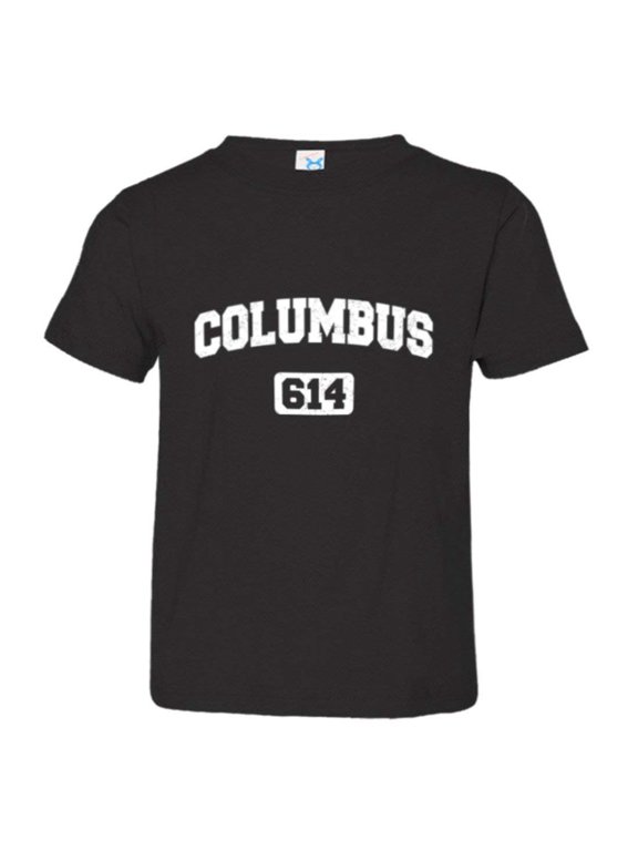 ™ Toddler Columbus 614 CBUS Area Code Distressed HQ Tee