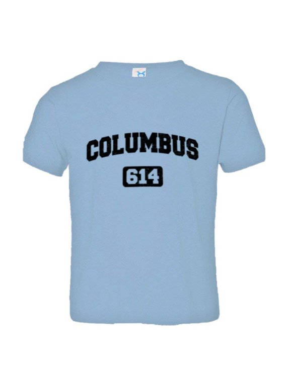 ™ Toddler Columbus 614 CBUS Area Code Distressed HQ Tee