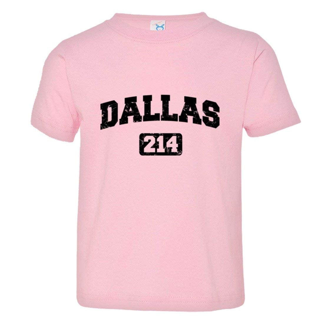 PleaseMeTees™ Toddler Dallas 214 Area Code Distressed HQ Tee - Walmart.com