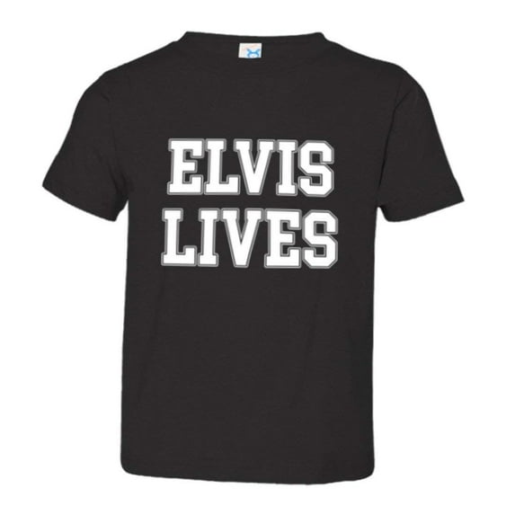 PleaseMeTees™ Toddler Elvis Lives Presley Is Alive HQ Tee
