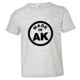 thumbnail image 1 of PleaseMeTees™ Toddler From Born Made In Alaska AK Logo Label Tag HQ Tee, 1 of 1