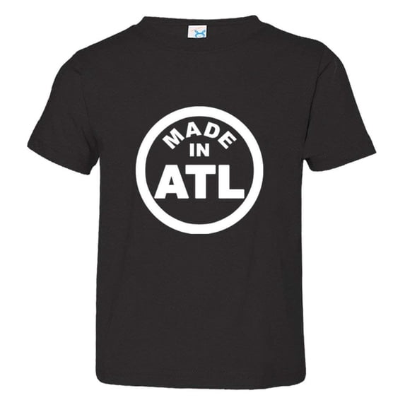PleaseMeTees™ Toddler From Born Made In Atlanta GA Logo Label Tag HQ Tee