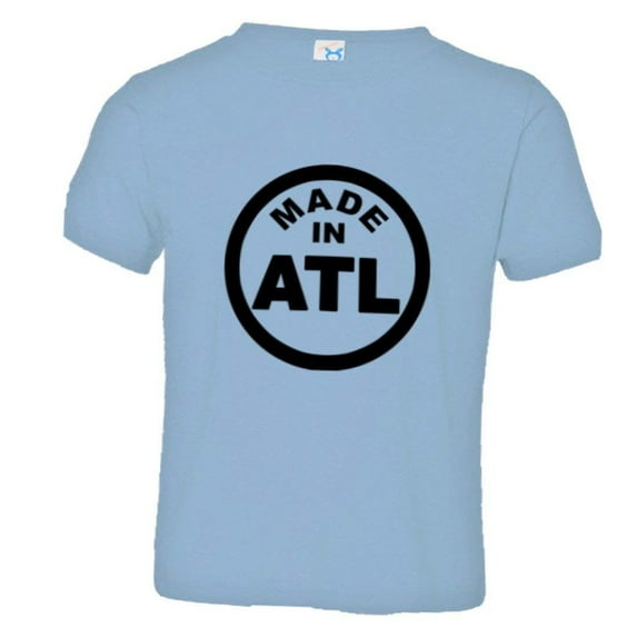 PleaseMeTees™ Toddler From Born Made In Atlanta GA Logo Label Tag HQ Tee