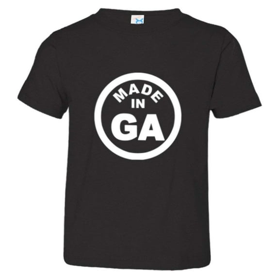 PleaseMeTees™ Toddler From Born Made In Georgia GA Logo Label Tag HQ Tee