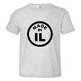 thumbnail image 1 of PleaseMeTees™ Toddler From Born Made In Illinois IL Logo Label Chi HQ Tee, 1 of 1