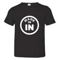 thumbnail image 1 of PleaseMeTees™ Toddler From Born Made In Indiana In Logo Label Tag HQ Tee, 1 of 1
