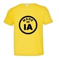 thumbnail image 1 of PleaseMeTees™ Toddler From Born Made In Iowa IA Logo Label Tag HQ Tee, 1 of 1