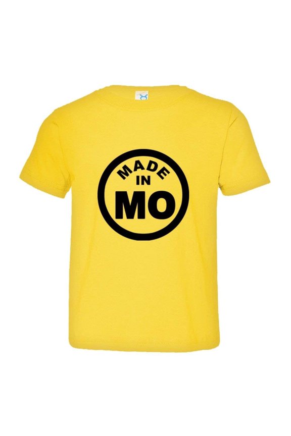 â„¢ Toddler From Born Made In Missouri MO Logo Label HQ Tee