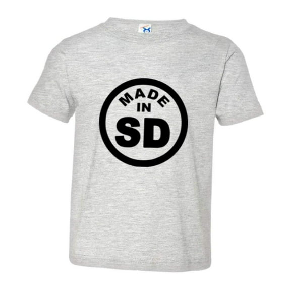 PleaseMeTees™ Toddler From Born Made In South Dakota SD Logo Label HQ Tee