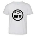 thumbnail image 1 of PleaseMeTees™ Toddler From Born Made In Wyoming WY Logo Label HQ Tee, 1 of 1