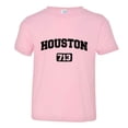 thumbnail image 1 of PleaseMeTees™ Toddler Houston 713 Area Code Distressed HQ Tee, 1 of 1