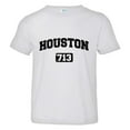 thumbnail image 1 of PleaseMeTees™ Toddler Houston 713 Area Code Distressed HQ Tee, 1 of 1