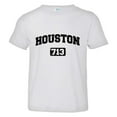 thumbnail image 1 of PleaseMeTees™ Toddler Houston 713 Area Code Distressed HQ Tee, 1 of 1