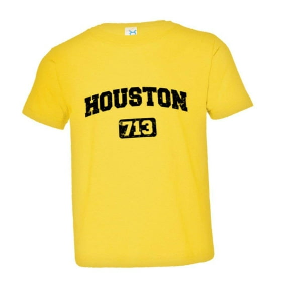 PleaseMeTees™ Toddler Houston 713 Area Code Distressed HQ Tee