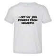 thumbnail image 1 of PleaseMeTees™ Toddler I Get My Jedi Powers From Grandpa HQ Tee, 1 of 1
