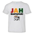 thumbnail image 1 of PleaseMeTees™ Toddler Jah Mon Jamaica Rastafari Lion Ya HQ Tee, 1 of 1