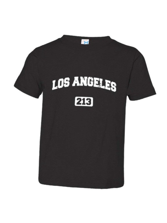 ™ Toddler Los Angeles 213 L.A. Area Code Distressed HQ Tee