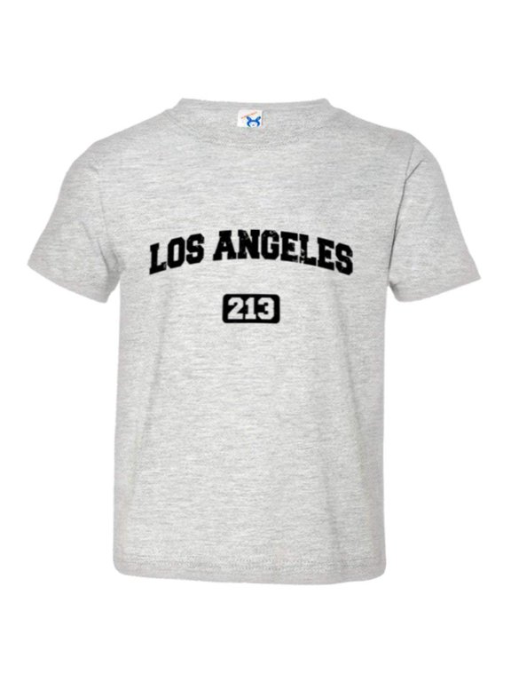 Toddler Los Angeles 213 L.A. Area Code Distressed HQ Tee