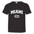 thumbnail image 1 of PleaseMeTees™ Toddler Miami Florida 305 Area Code Distressed HQ Tee, 1 of 1