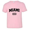 thumbnail image 1 of PleaseMeTees™ Toddler Miami Florida 305 Area Code Distressed HQ Tee, 1 of 1