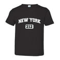 thumbnail image 1 of PleaseMeTees™ Toddler New York 212 Area Code I Love NY Distressed HQ Tee, 1 of 1