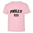 thumbnail image 1 of PleaseMeTees™ Toddler Philly 215 Area Code Philadelphia Distressed HQ Tee, 1 of 1