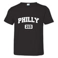 thumbnail image 1 of PleaseMeTees™ Toddler Philly 215 Area Code Philadelphia Distressed Tee, 1 of 1