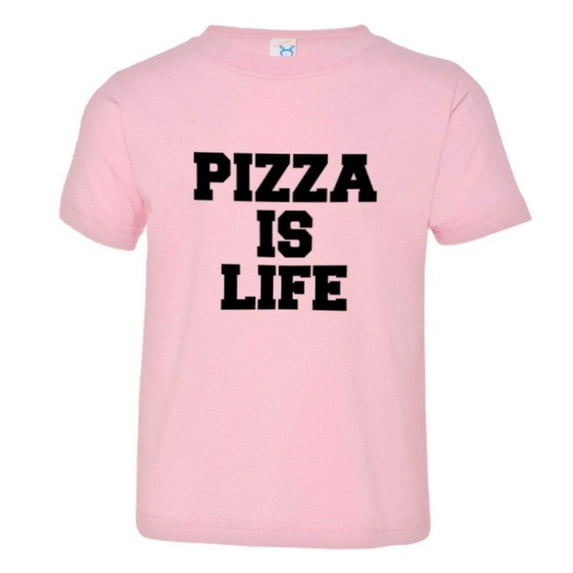 PleaseMeTees™ Toddler Pizza Is Life I Love Pizza Cheese Bacon HQ Tee