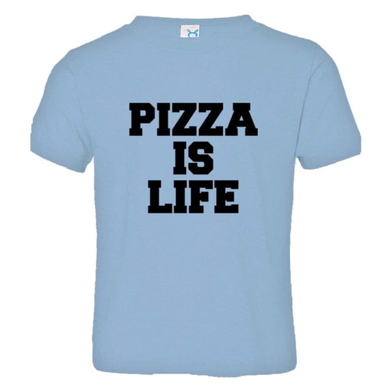 PleaseMeTees™ Toddler Pizza Is Life I Love Pizza Cheese Bacon HQ Tee