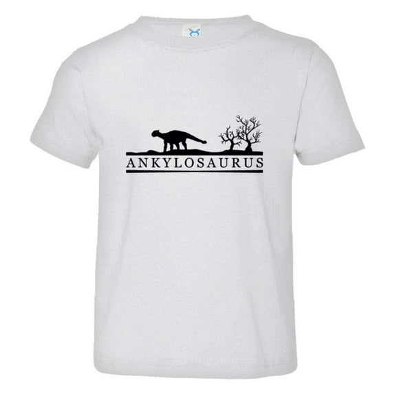 PleaseMeTees™ Toddler ankylosaurus Educational Dinosaur Sketch HQ Tee
