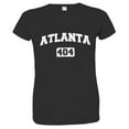 thumbnail image 1 of PleaseMeTees™ Womens Atlanta 404 Area Code Distressed HQ Tee, 1 of 1