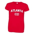 thumbnail image 1 of PleaseMeTees™ Womens Atlanta 404 Area Code Distressed HQ Tee, 1 of 1