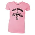 thumbnail image 1 of PleaseMeTees™ Womens Blondie Camp Funtime Play Famous Distressed HQ Tee, 1 of 1