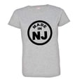 thumbnail image 1 of PleaseMeTees™ Womens Born Made In New Jersey NJ State Logo Label HQ Tee, 1 of 1