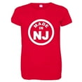 thumbnail image 1 of PleaseMeTees™ Womens Born Made In New Jersey NJ State Logo Label HQ Tee, 1 of 1