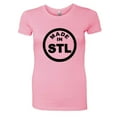 thumbnail image 1 of PleaseMeTees™ Womens Born Made In ST Louis MO Missouri Logo Label HQ Tee, 1 of 1