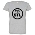 thumbnail image 1 of PleaseMeTees™ Womens Born Made In ST Louis MO Missouri Logo Label HQ Tee, 1 of 1